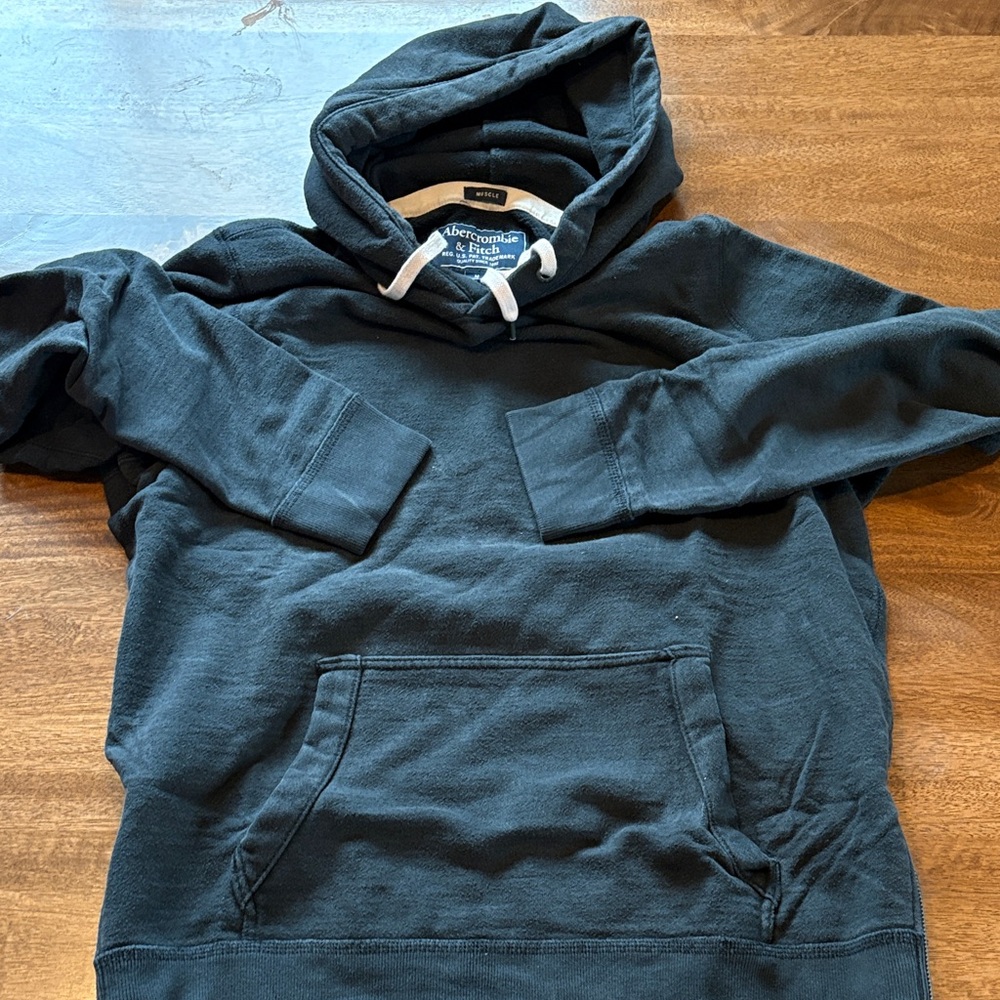 Abercrombie & Fitch Dark Hoodie for Men Size M Muscle Fit